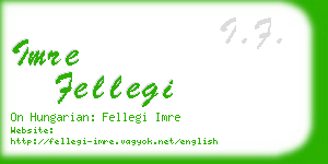 imre fellegi business card